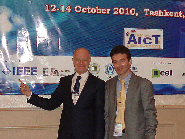 aict2010 jean gabriel remy post director of ieee region 8 and abzetdin adamov conference general chair, cio at qafqaz university